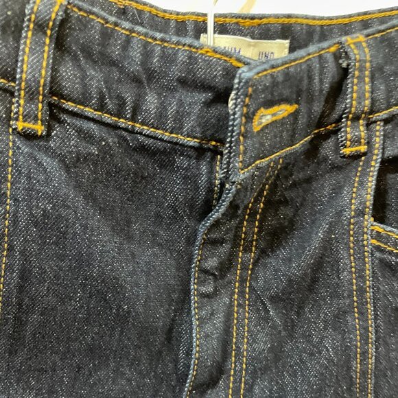 BAUM UND PFERDGARTEN Nara Wide-Leg Ankle Crop Dark Denim Jeans Sz 34 (US 2) - Picture 12 of 15